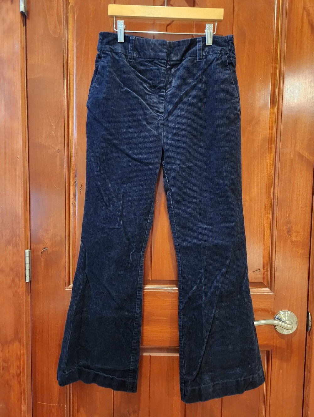 Boden Women's Navy Corduroy Flare Pants